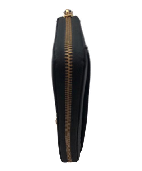 Kate Spade（ケイトスペード）Kate Spade (ケイトスペード) ラウンドファスナー長財布 ブラックの古着・服飾アイテム