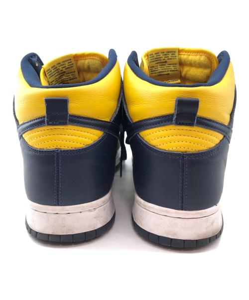 NIKE（ナイキ）NIKE (ナイキ) Dunk High Michigan イエロー×ネイビー サイズ:28の古着・服飾アイテム