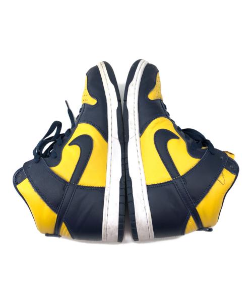 NIKE（ナイキ）NIKE (ナイキ) Dunk High Michigan イエロー×ネイビー サイズ:28の古着・服飾アイテム