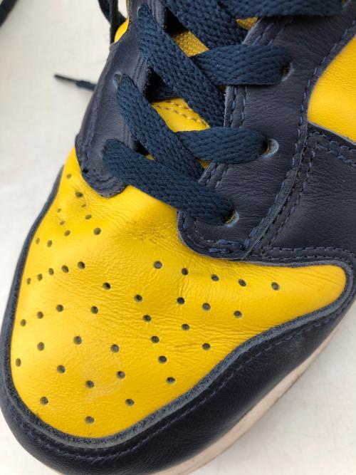 NIKE（ナイキ）NIKE (ナイキ) Dunk High Michigan イエロー×ネイビー サイズ:28の古着・服飾アイテム
