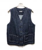 Schottショット）の古着「OLD DENIM WORK VEST」｜インディゴ