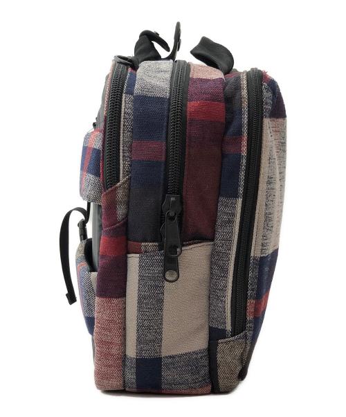 THE NORTHFACE PURPLELABEL（ザ・ノースフェイス パープルレーベル）THE NORTHFACE PURPLELABEL (ザ・ノースフェイス パープルレーベル) 3WAYバッグ　Spike Jonze  グレー×レッドの古着・服飾アイテム