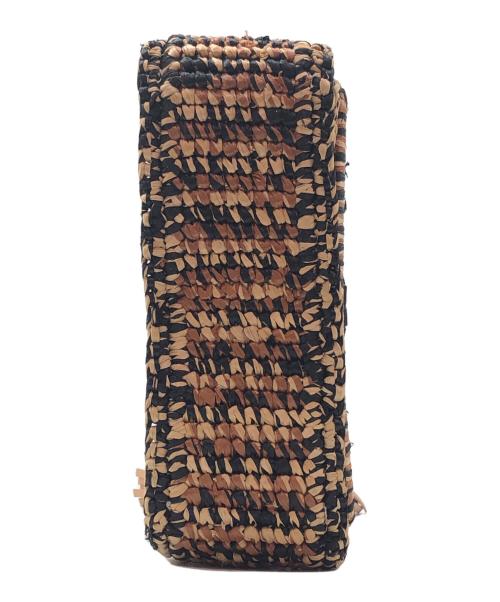 TORY BURCH（トリーバーチ）TORY BURCH (トリーバーチ) ショルダーカゴバッグ ベージュ×ブラウンの古着・服飾アイテム