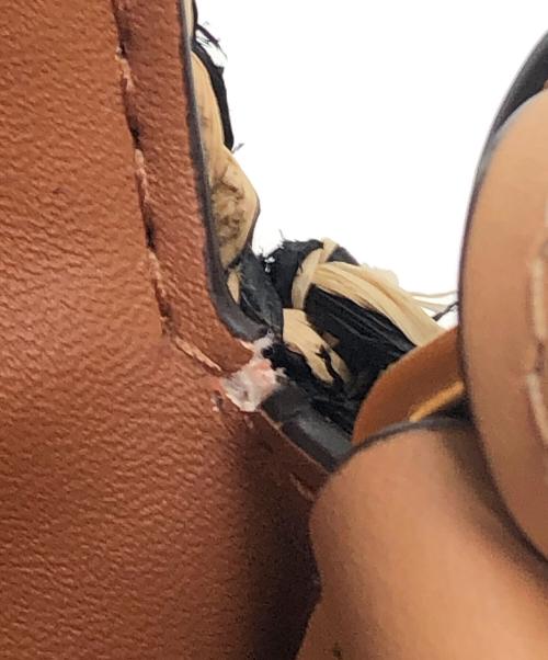 TORY BURCH（トリーバーチ）TORY BURCH (トリーバーチ) ショルダーカゴバッグ ベージュ×ブラウンの古着・服飾アイテム