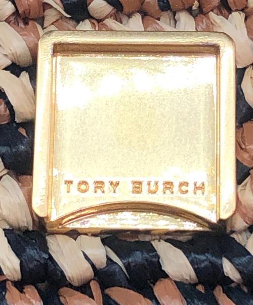 TORY BURCH（トリーバーチ）TORY BURCH (トリーバーチ) ショルダーカゴバッグ ベージュ×ブラウンの古着・服飾アイテム