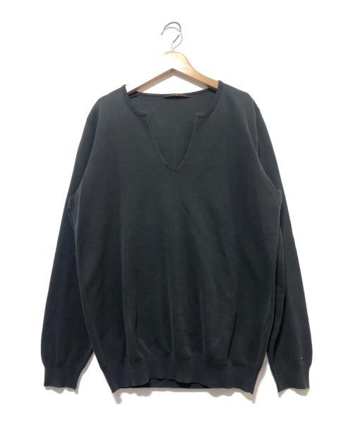 LOUIS VUITTON（ルイ ヴィトン）LOUIS VUITTON (ルイ ヴィトン) Vネックニット　MOKN54F17 ダークグレー サイズ:Lの古着・服飾アイテム