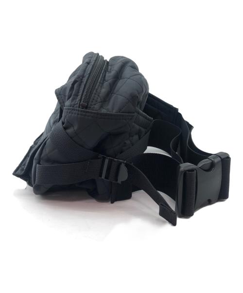 BLACK BEAUTY by HEAD PORTER（ブラックビューティー バイ ヘッドポーター）BLACK BEAUTY by HEAD PORTER (ブラックビューティー バイ ヘッドポーター) キルティングウエストバッグ ブラックの古着・服飾アイテム
