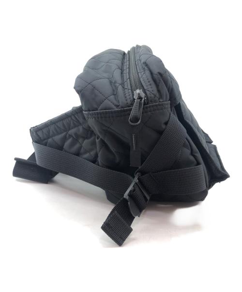 BLACK BEAUTY by HEAD PORTER（ブラックビューティー バイ ヘッドポーター）BLACK BEAUTY by HEAD PORTER (ブラックビューティー バイ ヘッドポーター) キルティングウエストバッグ ブラックの古着・服飾アイテム