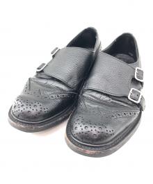 Tricker's（トリッカーズ）の古着「ダブルモンクウイングチップシューズ」｜ブラック