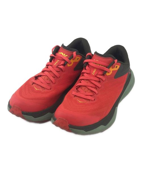 HOKAONEONE（ホカオネオネ）HOKAONEONE (ホカオネオネ) スニーカー レッド×グリーン サイズ:25㎝の古着・服飾アイテム