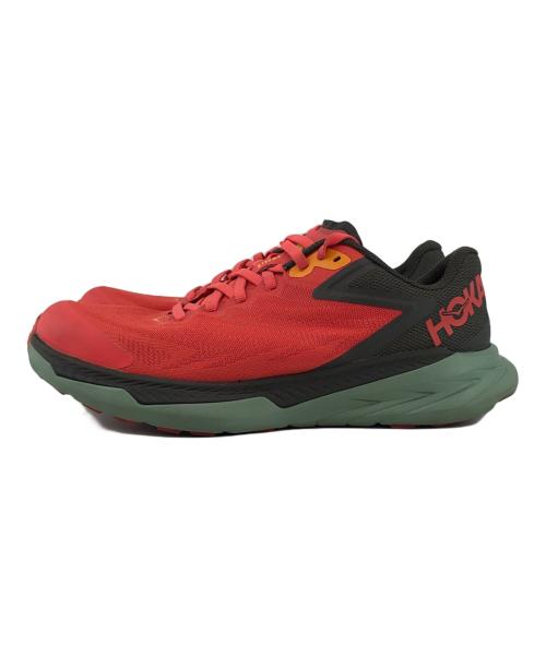 HOKAONEONE（ホカオネオネ）HOKAONEONE (ホカオネオネ) スニーカー レッド×グリーン サイズ:25㎝の古着・服飾アイテム