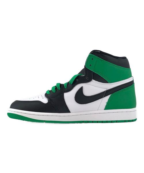 NIKE（ナイキ）NIKE (ナイキ) Air Jordan 1 Retro High グリーン×ホワイト サイズ:26cm 未使用品の古着・服飾アイテム