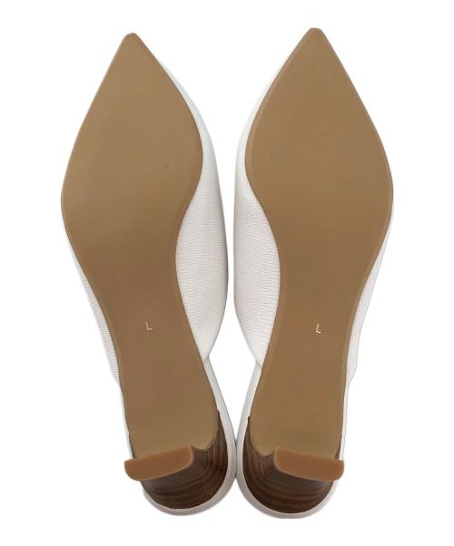 oggi（オッジ）oggi (オッジ) green label relaxing (グリーンレーベルリラクシング) ミュール ホワイト サイズ:Lの古着・服飾アイテム