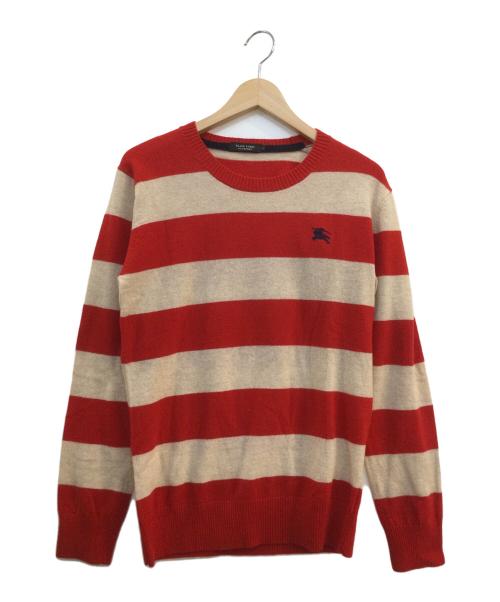 BURBERRY BLACK LABEL（バーバリーブラックレーベル）BURBERRY BLACK LABEL (バーバリーブラックレーベル) ニット レッド×ベージュ サイズ:2の古着・服飾アイテム
