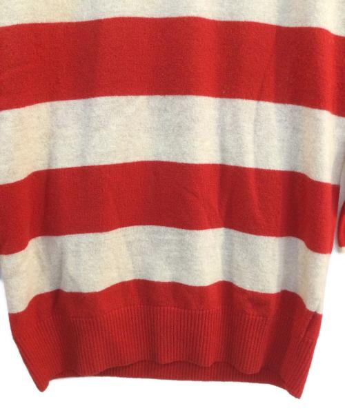 BURBERRY BLACK LABEL（バーバリーブラックレーベル）BURBERRY BLACK LABEL (バーバリーブラックレーベル) ニット レッド×ベージュ サイズ:2の古着・服飾アイテム