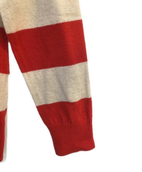 BURBERRY BLACK LABEL（バーバリーブラックレーベル）BURBERRY BLACK LABEL (バーバリーブラックレーベル) ニット レッド×ベージュ サイズ:2の古着・服飾アイテム