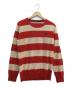 BURBERRY BLACK LABEL（バーバリーブラックレーベル）の古着「ニット」｜レッド×ベージュ
