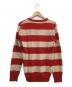 BURBERRY BLACK LABEL (バーバリーブラックレーベル) ニット レッド×ベージュ サイズ:2：4000円