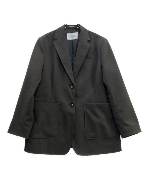SLOBE IENA（スローブ イエナ）SLOBE IENA (スローブ イエナ) リネン混テーラードジャケット グレー サイズ:不明の古着・服飾アイテム