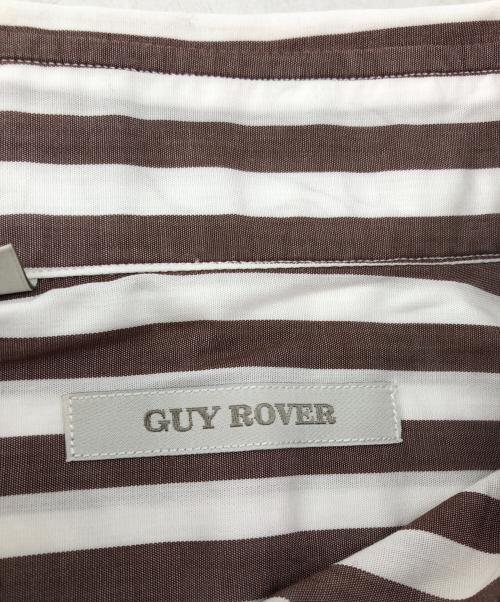 GUY ROVER（ギローバー）GUY ROVER (ギローバー) ストライプシャツ ブラウン×ホワイト サイズ:38の古着・服飾アイテム