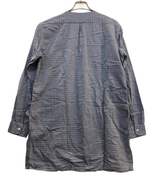Engineered Garments（エンジニアドガーメンツ）Engineered Garments (エンジニアードガーメンツ) ノーカラーシャツ ブルー サイズ:Sの古着・服飾アイテム