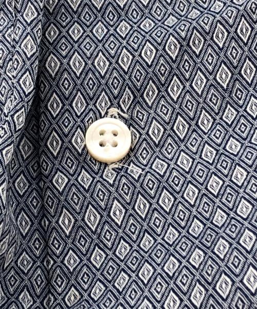 Engineered Garments（エンジニアドガーメンツ）Engineered Garments (エンジニアードガーメンツ) ノーカラーシャツ ブルー サイズ:Sの古着・服飾アイテム