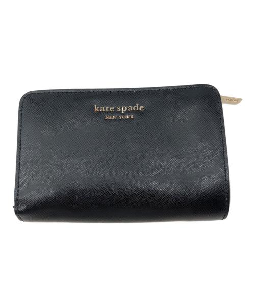 Kate Spade（ケイトスペード）Kate Spade (ケイトスペード) 2つ折り財布 ブラックの古着・服飾アイテム