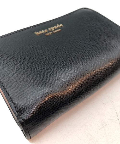 Kate Spade（ケイトスペード）Kate Spade (ケイトスペード) 2つ折り財布 ブラックの古着・服飾アイテム