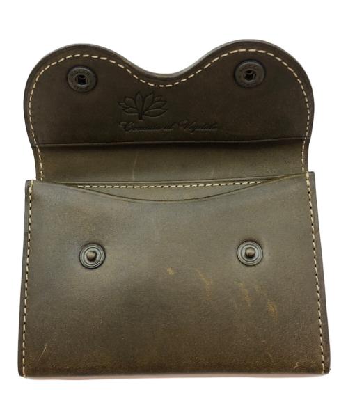 CONCIATA AL VEGETALE（コンチャータ アル ベジターレ）CONCIATA AL VEGETALE (コンチャータ アル ベジターレ) カードケース ブラウンの古着・服飾アイテム