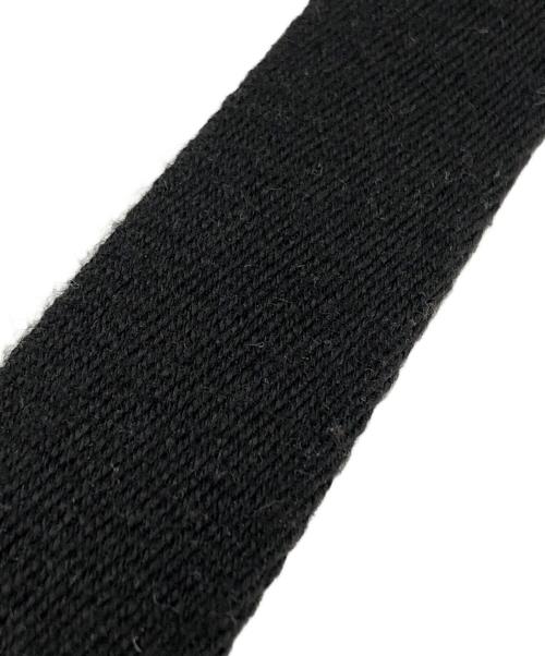 GIORGIO ARMANI（ジョルジョアルマーニ）GIORGIO ARMANI (ジョルジョアルマーニ) レザーメッセンジャーバッグ ブラックの古着・服飾アイテム