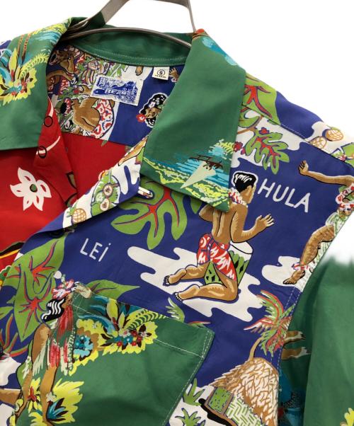 BEAMS（ビームス）BEAMS (ビームス) 雷門 クレイジーパターンレーヨンカラーシャツ マルチカラー サイズ:Sの古着・服飾アイテム