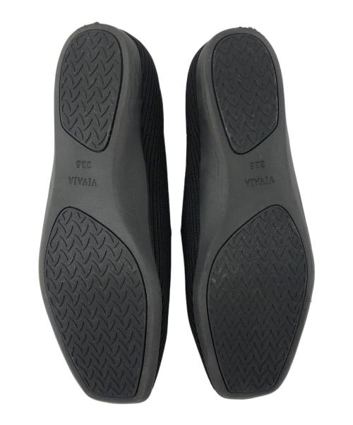 VIVAIA（ビバイア）VIVAIA (ビバイア) フラットパンプス ブラック サイズ:38.5の古着・服飾アイテム