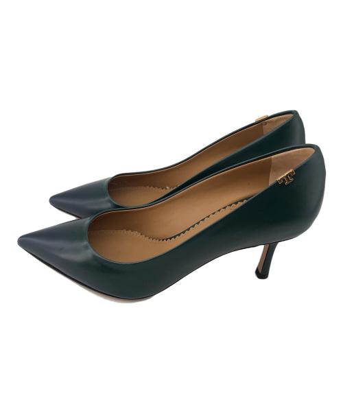 TORY BURCH（トリーバーチ）TORY BURCH (トリーバーチ) ヒールパンプス グリーン サイズ:6の古着・服飾アイテム