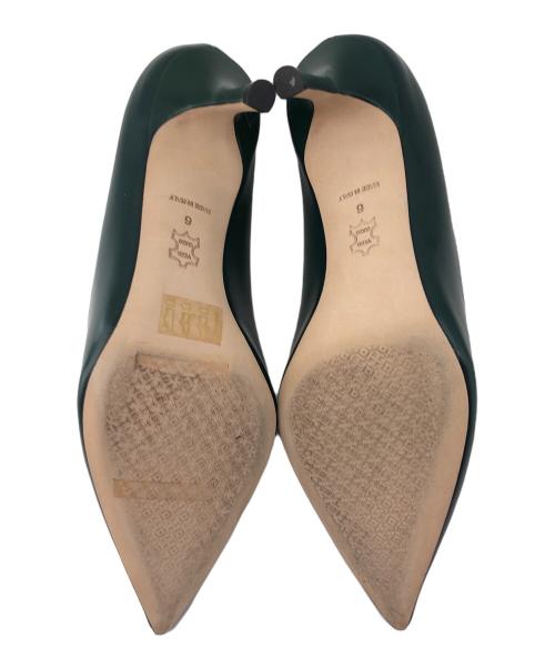TORY BURCH（トリーバーチ）TORY BURCH (トリーバーチ) ヒールパンプス グリーン サイズ:6の古着・服飾アイテム