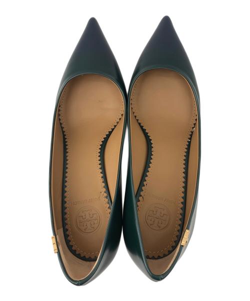 TORY BURCH（トリーバーチ）TORY BURCH (トリーバーチ) ヒールパンプス グリーン サイズ:6の古着・服飾アイテム