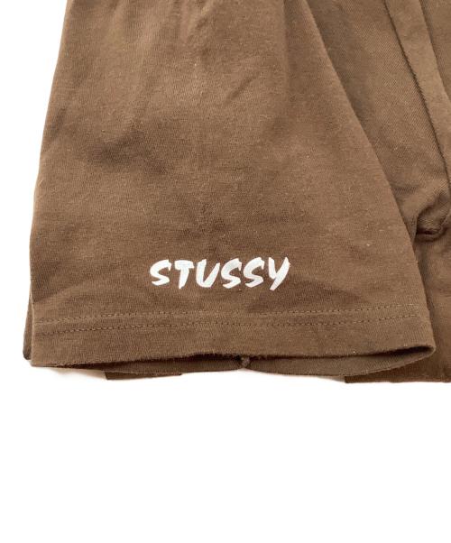 stussy（ステューシー）stussy (ステューシー) 半袖カットソー ブラウン サイズ:Sの古着・服飾アイテム