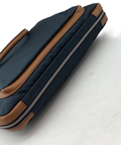 BLACK LABEL CRESTBRIDGE（ブラックレーベル クレストブリッジ）BLACK LABEL CRESTBRIDGE (ブラックレーベル クレストブリッジ) ビジネスバッグ ネイビー×ブラウンの古着・服飾アイテム