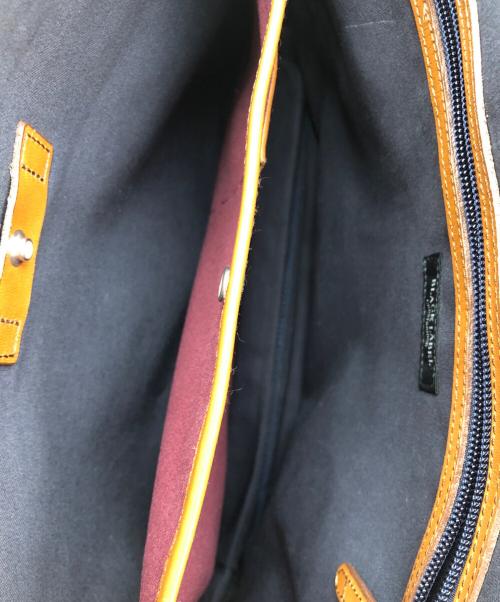 BLACK LABEL CRESTBRIDGE（ブラックレーベル クレストブリッジ）BLACK LABEL CRESTBRIDGE (ブラックレーベル クレストブリッジ) ビジネスバッグ ネイビー×ブラウンの古着・服飾アイテム