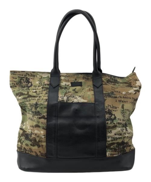 THE CRIMIE（ザ クライミー）THE CRIMIE (ザ クライミー) ハンドバッグ グリーン×ブラックの古着・服飾アイテム