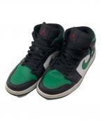 NIKEナイキ）の古着「AIR JORDAN 1 MID」｜ブラック×グリーン