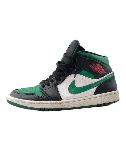 NIKE（ナイキ）NIKE (ナイキ) AIR JORDAN 1 MID ブラック×グリーン サイズ:25.5cmの古着・服飾アイテム