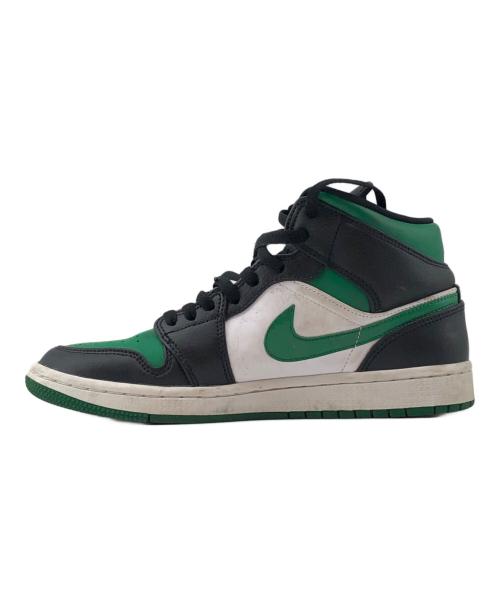 NIKE（ナイキ）NIKE (ナイキ) AIR JORDAN 1 MID ブラック×グリーン サイズ:25.5cmの古着・服飾アイテム