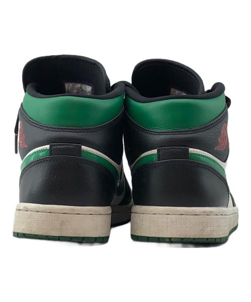 NIKE（ナイキ）NIKE (ナイキ) AIR JORDAN 1 MID ブラック×グリーン サイズ:25.5cmの古着・服飾アイテム