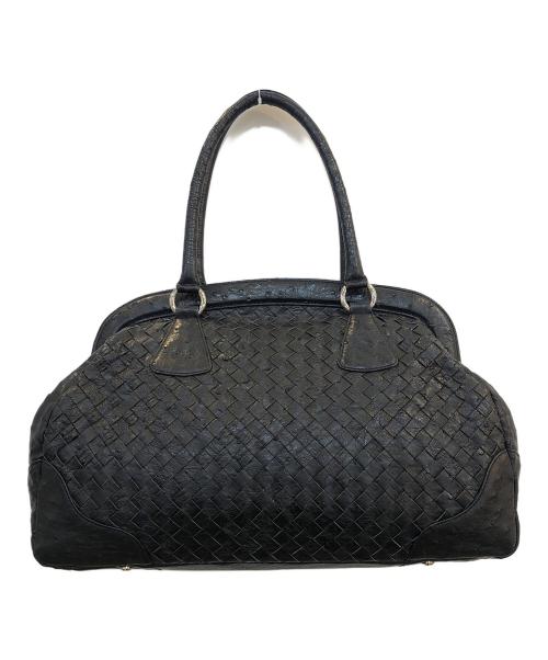 takechi（タケチ）Takechi (タケチ) オーストリッチハンドバッグ ブラックの古着・服飾アイテム