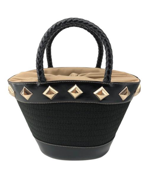 YU HAMANO（ユウ ハマノ）YU HAMANO (ユウ ハマノ) ハンドバッグ ブラックの古着・服飾アイテム