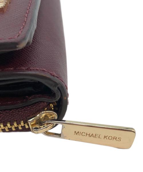 MICHAEL KORS（マイケルコース）MICHAEL KORS (マイケルコース) 3つ折り財布 レッドの古着・服飾アイテム