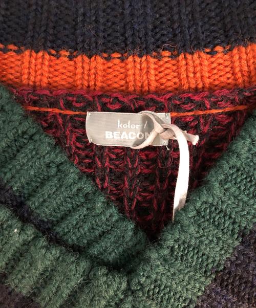 kolor/BEACON（カラービーコン）kolor/BEACON (カラービーコン) ニット ボルドー サイズ:Mの古着・服飾アイテム