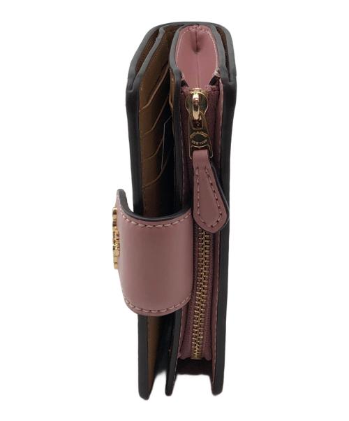 COACH（コーチ）COACH (コーチ) 2つ折り財布 ホワイト×ピンクの古着・服飾アイテム