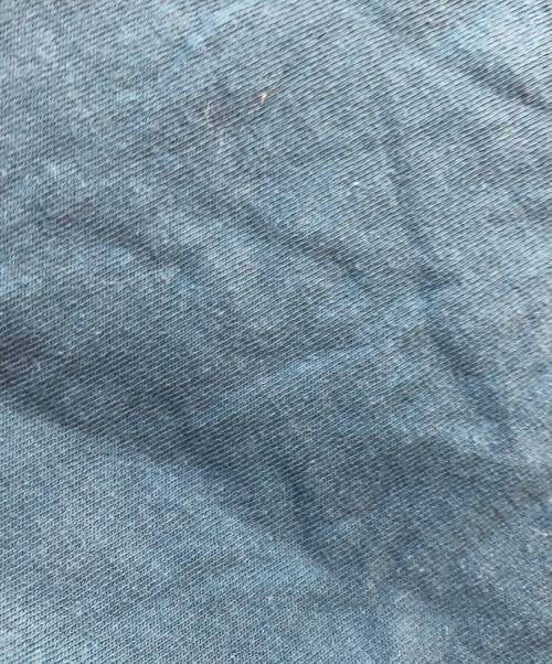 Hysteric Glamour（ヒステリックグラマー）Hysteric Glamour (ヒステリックグラマー) ラグラン7分袖カットソー ホワイト×ブルー サイズ:Lの古着・服飾アイテム