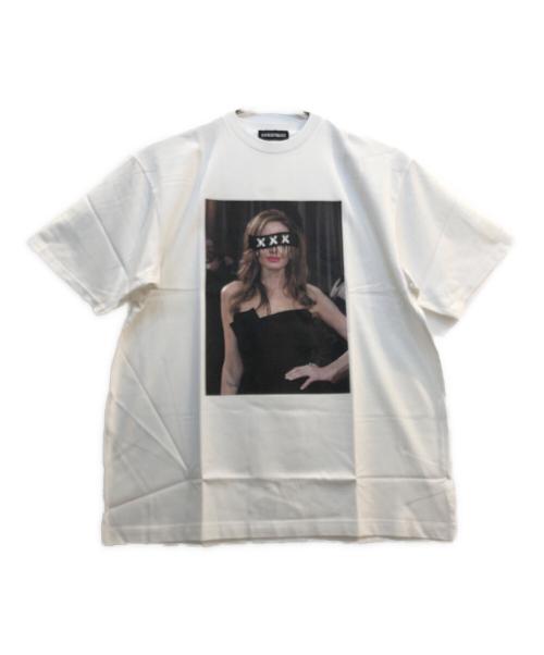 GOD SELECTION XXX（ゴッドセレクショントリプルエックス）GOD SELECTION XXX (ゴッドセレクショントリプルエックス) プリントTシャツ ホワイト サイズ:XL 未使用品の古着・服飾アイテム